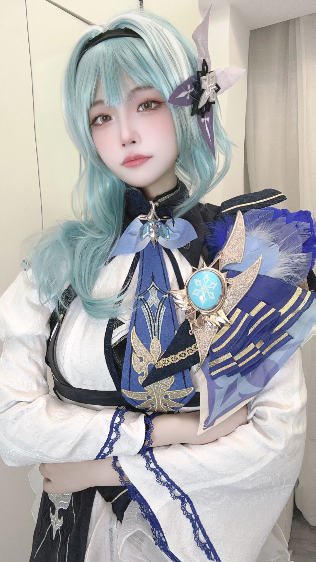 原神cos：白丝+女仆装，神子让人狂喜！制服秘书雷神，女仆刻晴甘雨莫娜你选谁？