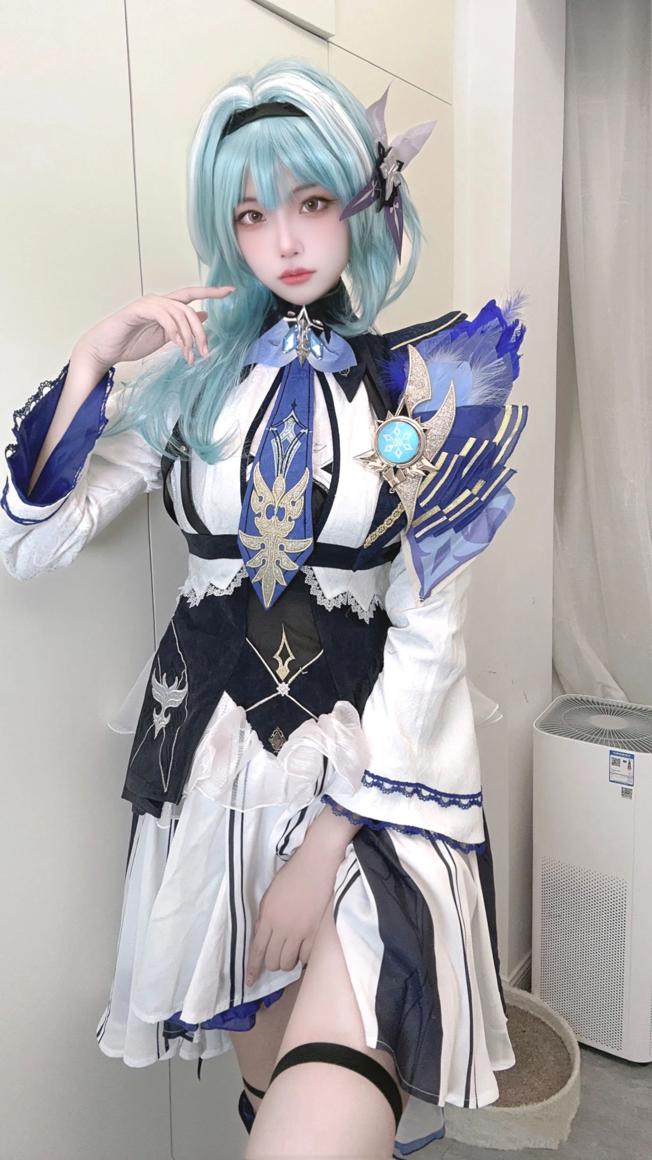 原神cos：白丝+女仆装，神子让人狂喜！制服秘书雷神，女仆刻晴甘雨莫娜你选谁？