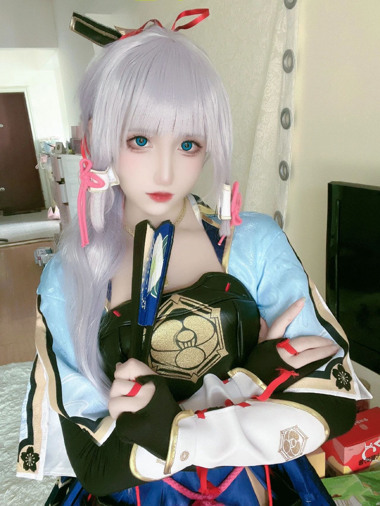 原神cos：白丝+护士装，刻晴太顶级了！黑丝旗袍申鹤，白丝婚纱神子让人狂喜！