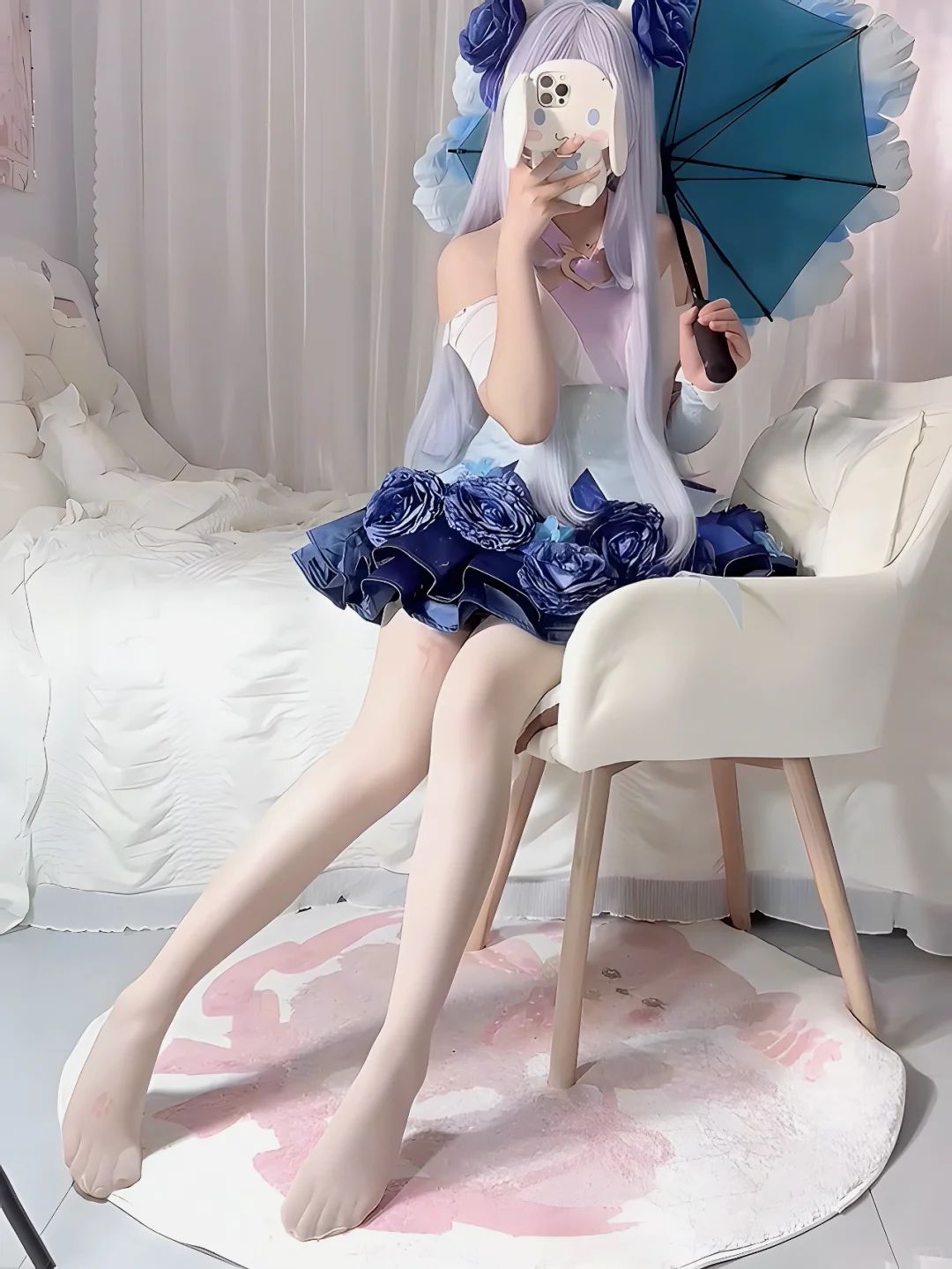 cos：清凉装顾清寒 黑丝大长腿希露瓦