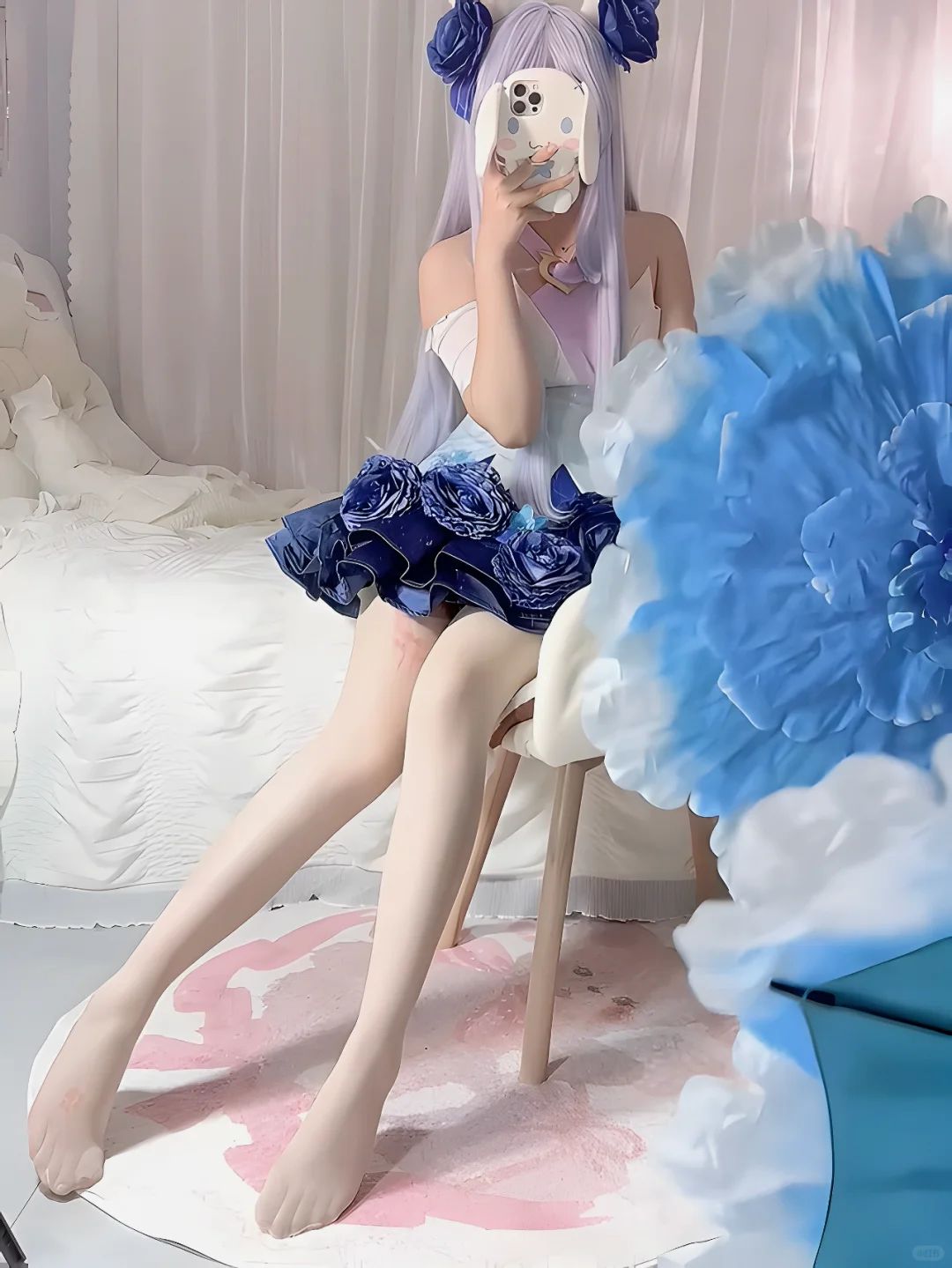 cos：清凉装顾清寒 黑丝大长腿希露瓦