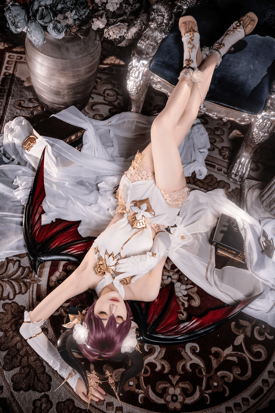 质高贵优雅 容颜娇美 碧蓝幻想 龙姬cos

