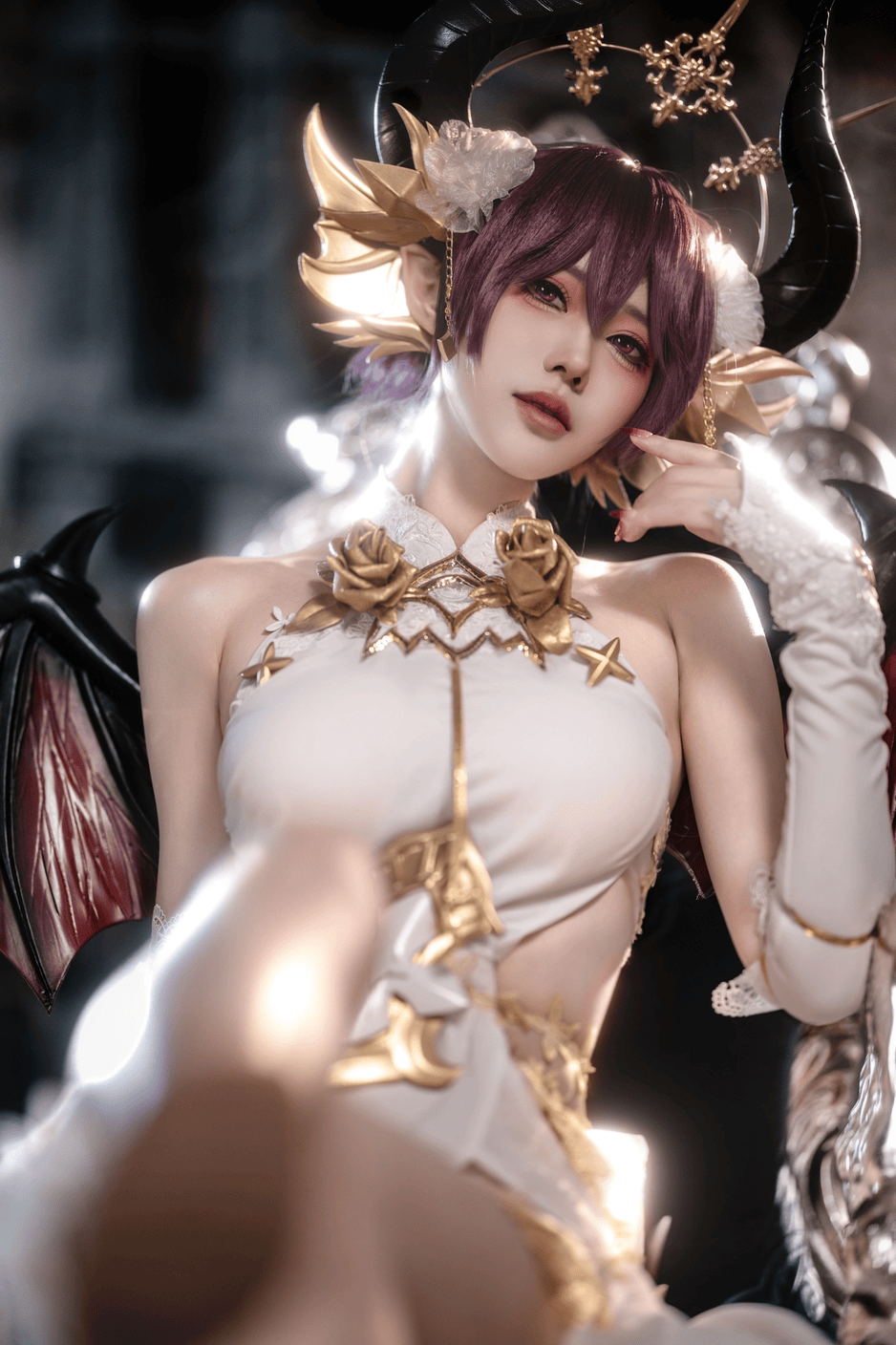 质高贵优雅 容颜娇美 碧蓝幻想 龙姬cos
