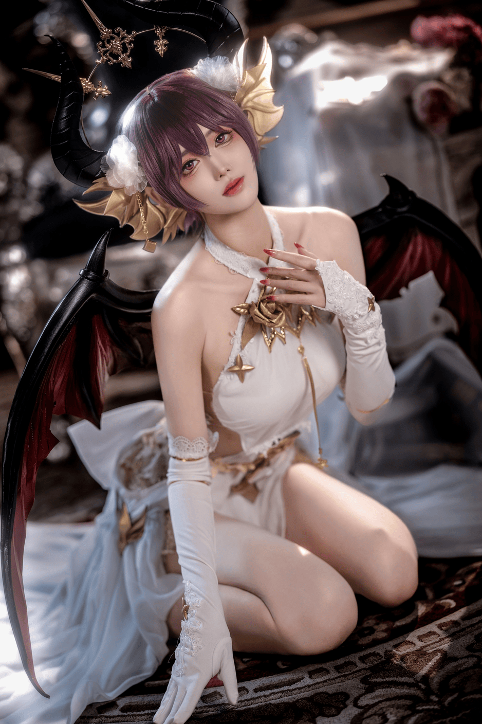 质高贵优雅 容颜娇美 碧蓝幻想 龙姬cos
