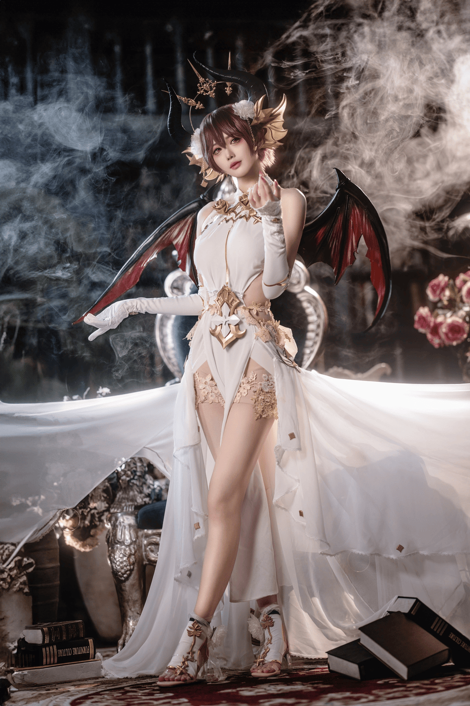 质高贵优雅 容颜娇美 碧蓝幻想 龙姬cos
