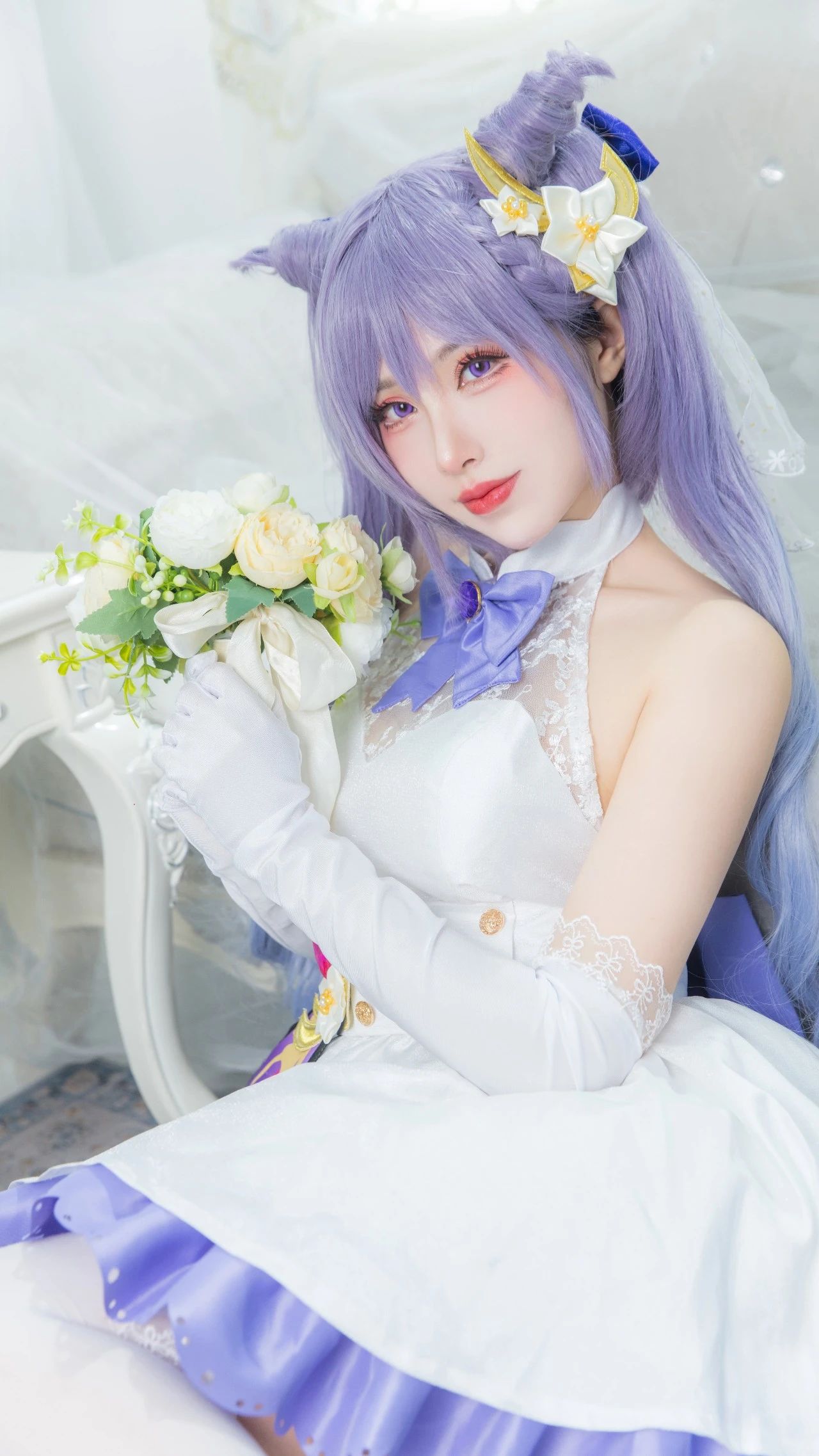 【cos·刻晴】把那份初见心动的羞涩藏进这套花嫁中