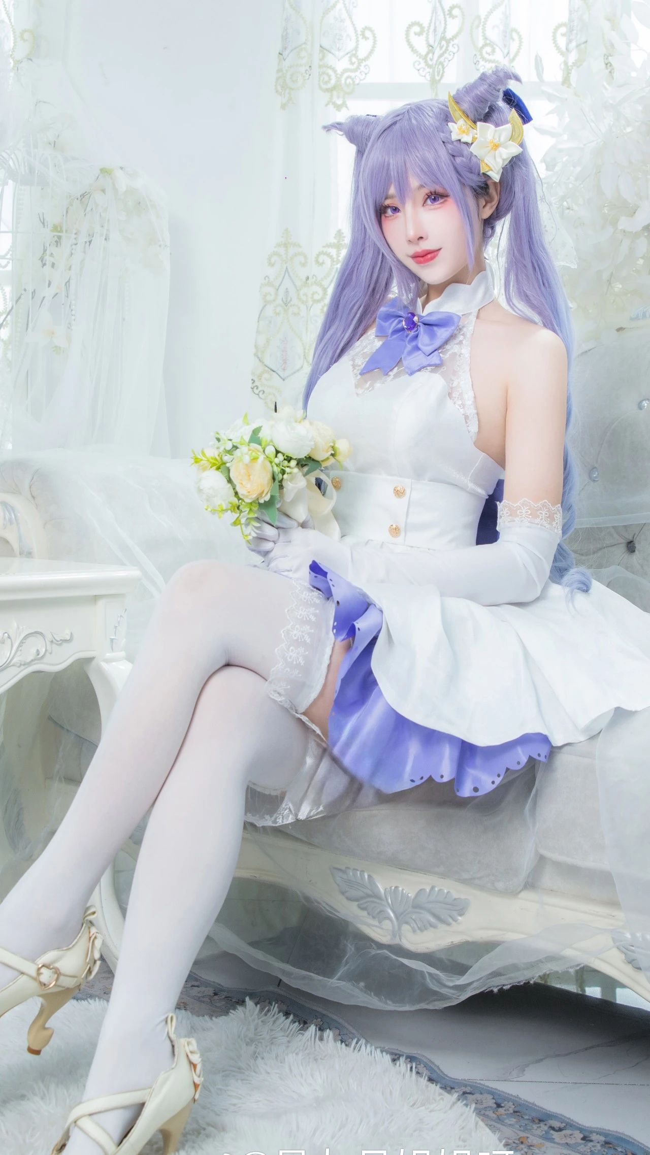 【cos·刻晴】把那份初见心动的羞涩藏进这套花嫁中