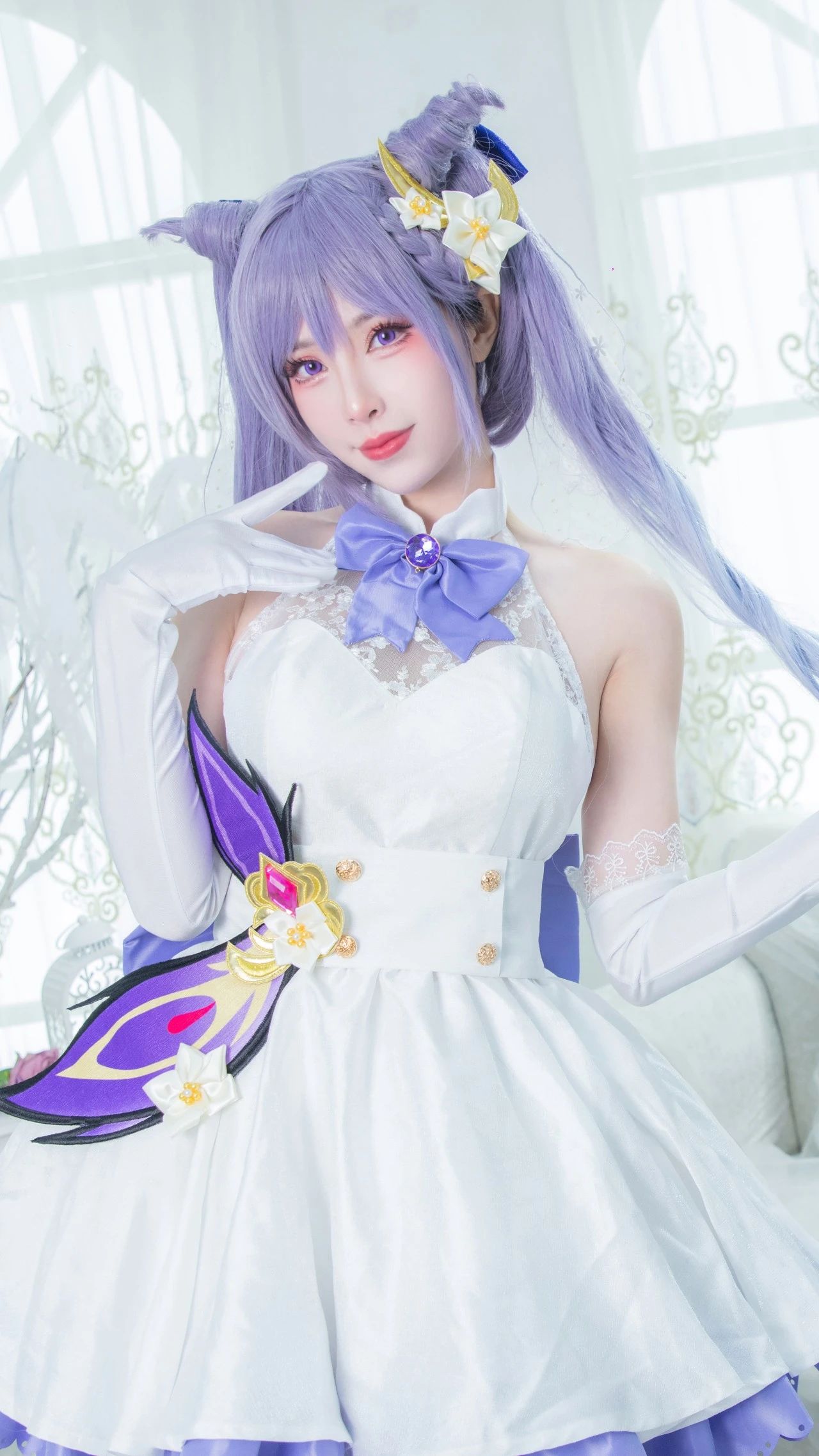 【cos·刻晴】把那份初见心动的羞涩藏进这套花嫁中