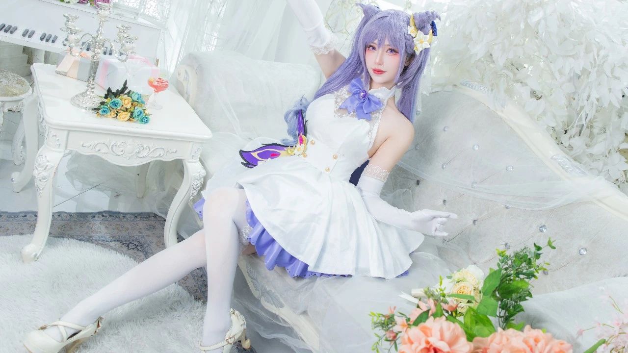 【cos·刻晴】把那份初见心动的羞涩藏进这套花嫁中
