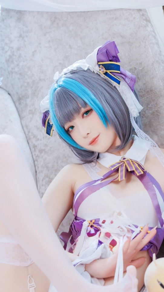 【cos】 白如凝脂 释放慵懒 蕾丝猫猫cos