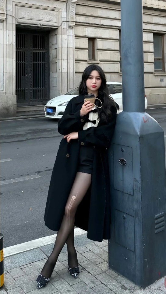 黑丝高跟美女小姐姐，这袜子是故意的吧！