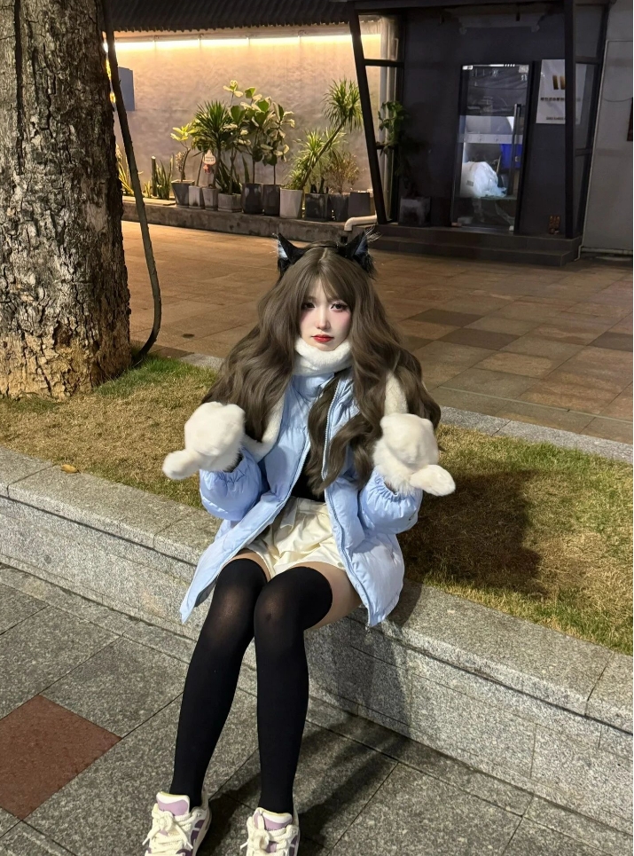 写真｜过膝袜猫系女友