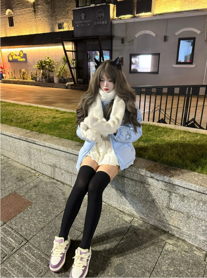 写真｜过膝袜猫系女友