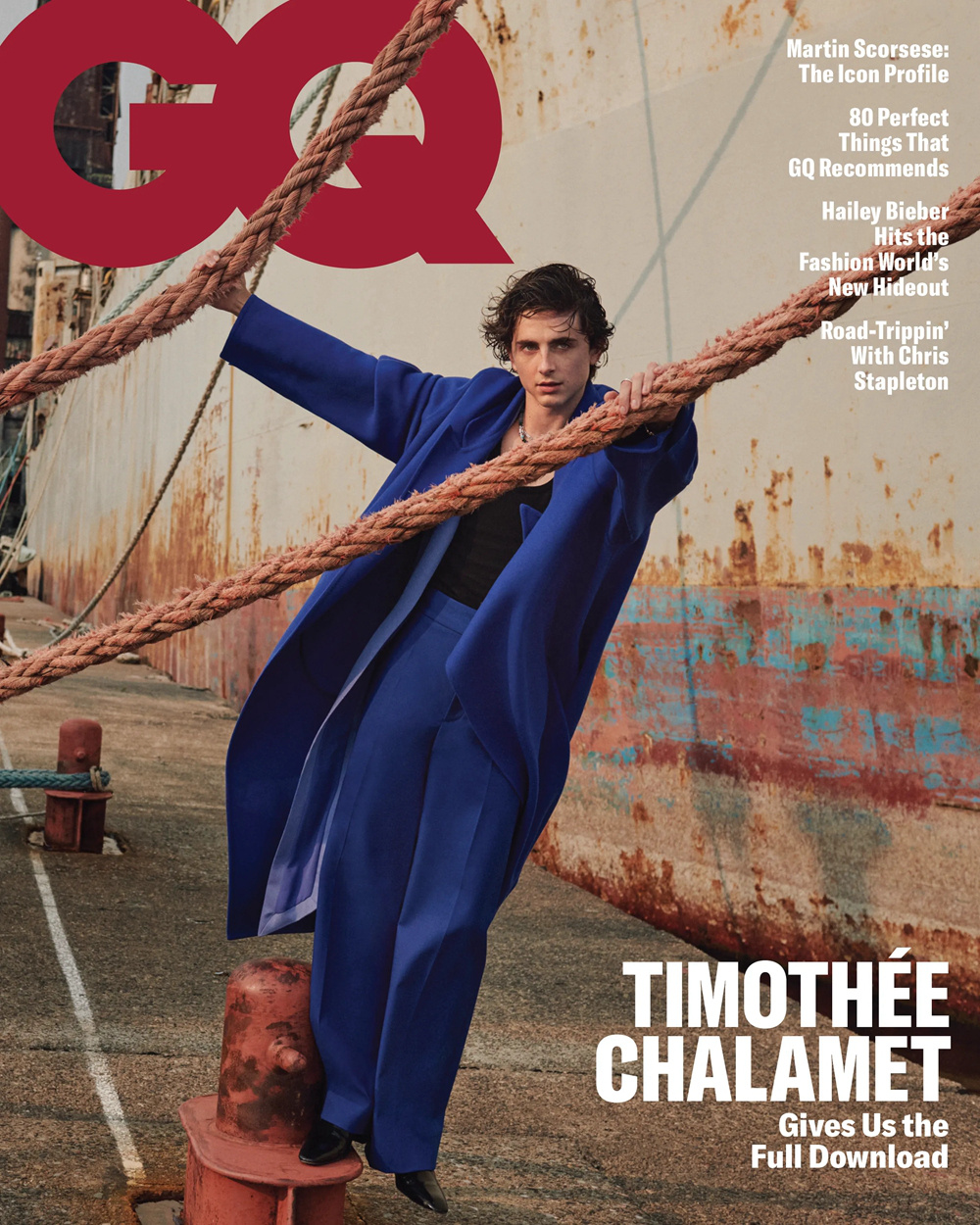 “甜茶”蒂莫西·柴勒梅德成为《GQ》杂志11月刊的封面人物