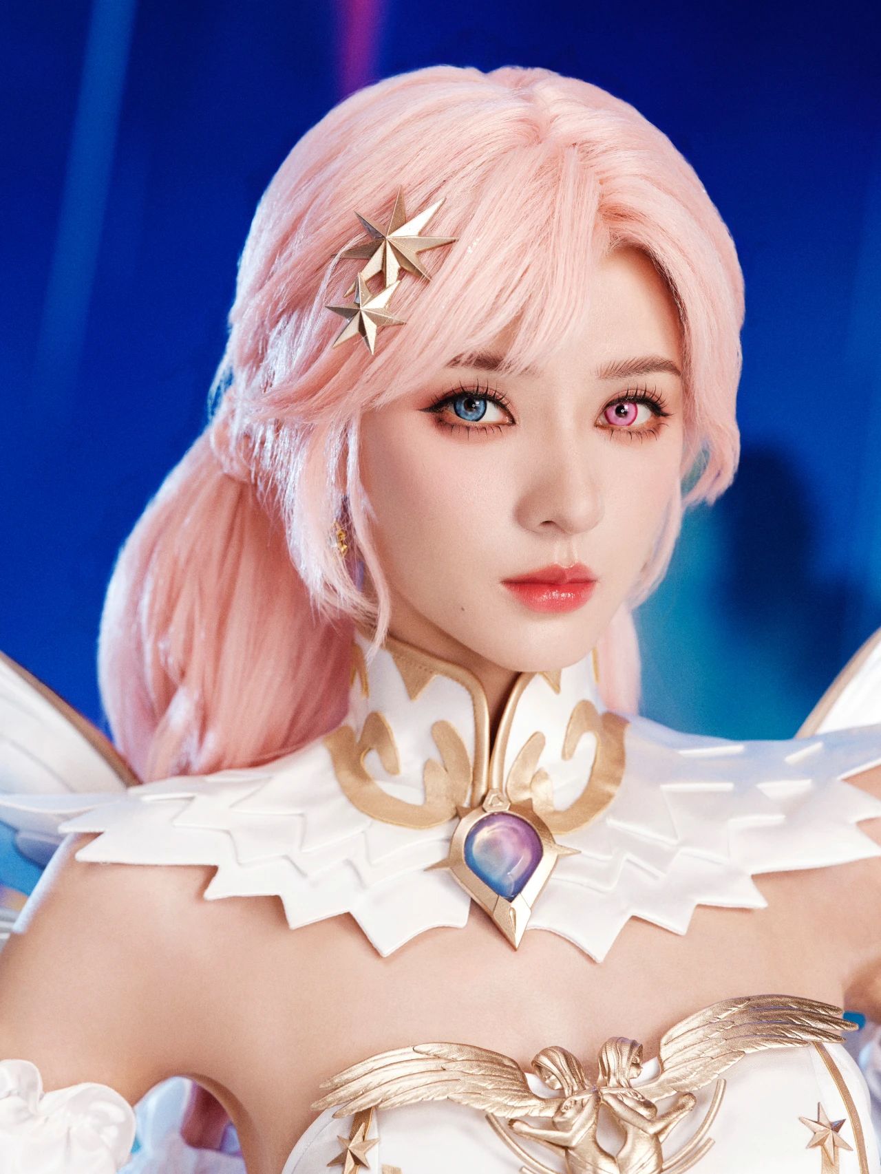 张予曦COS《和平精英》双生女神，双生幻境绝美登场！
