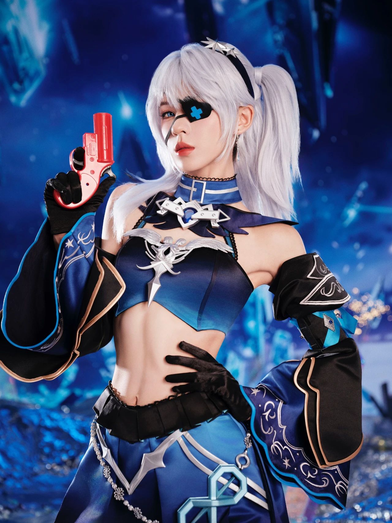 张予曦COS《和平精英》双生女神，双生幻境绝美登场！